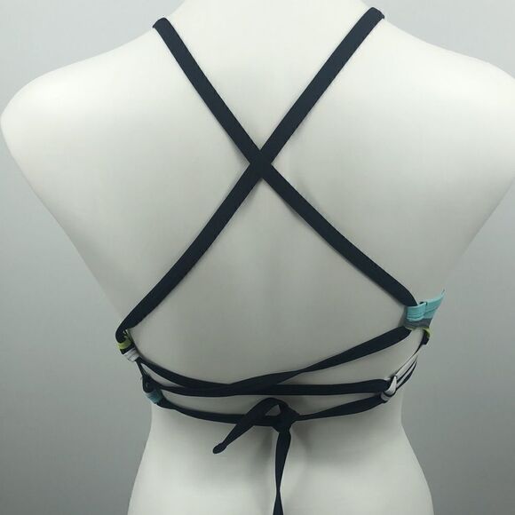 Adidas black striped adjustable strap bikini top - Picture 4 of 4